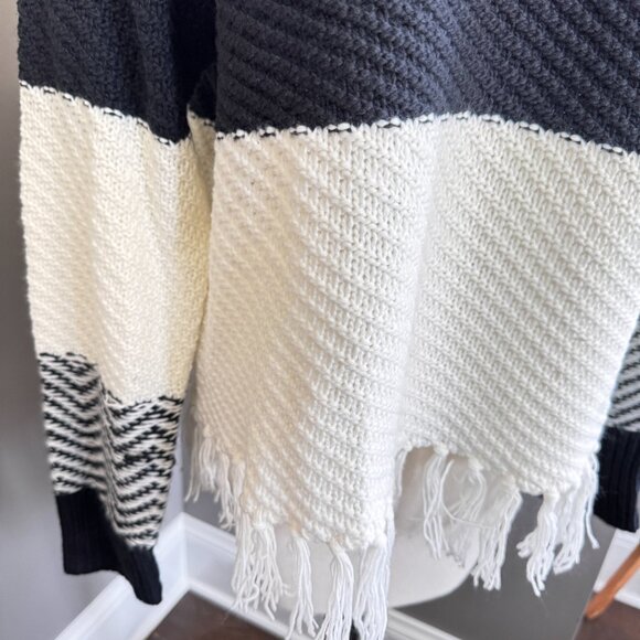 Jon + Jenn by Line Erik Sweater Dark Navy & White Knit Sweater - Picture 6 of 9